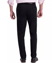 Haggar Mens Straight fit Dress Pants 36 / 32 Black Solid
