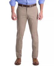 Haggar Mens Slim fit Dress Pants 36 / 29 Beige Solid