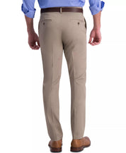 Haggar Mens Slim fit Dress Pants 36 / 29 Beige Solid