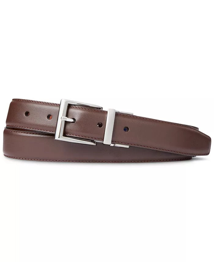 Polo Ralph Lauren Mens Reversible Leather Belt Size 40 Cognac / Brown
