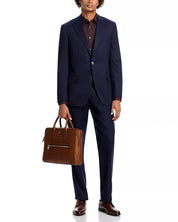 Hart Schaffner Marx Mens Regular fit Sport Coat Blazer 46 R Navy Blue Solid
