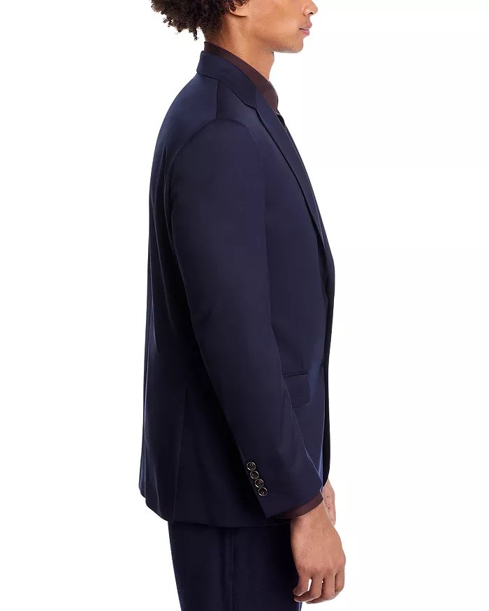 Hart Schaffner Marx Mens Regular fit Sport Coat Blazer 52 R Navy Blue Solid