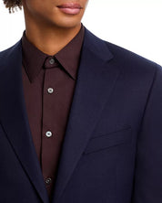 Hart Schaffner Marx Mens Regular fit Sport Coat Blazer 52 R Navy Blue Solid