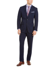 Perry Ellis Portfolio Mens Slim Fit Navy Dress Pants 30 x 30