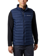 Columbia Mens Puffer Jacket Vest Small Blue Solid
