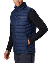 Columbia Mens Puffer Jacket Vest Small Blue Solid