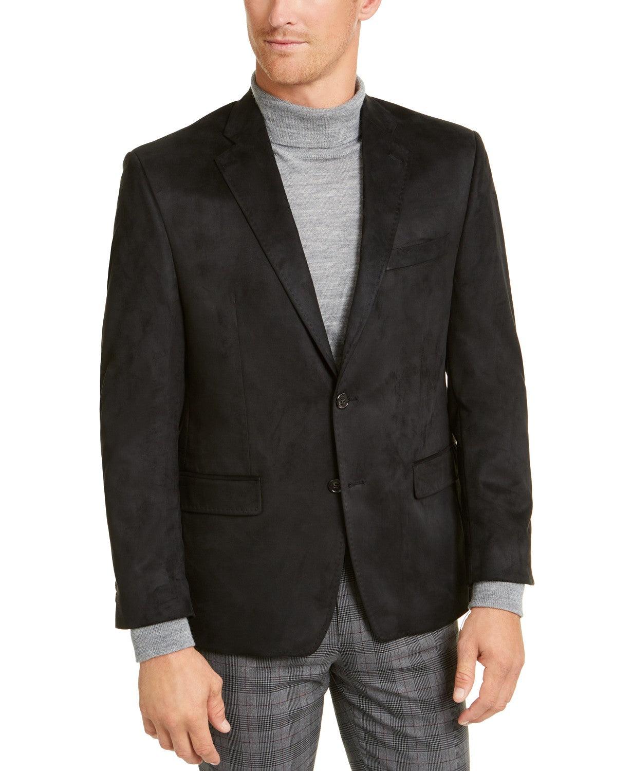 Lauren Ralph Lauren Men's Black Velvet Sport Coat Classic fit 46L