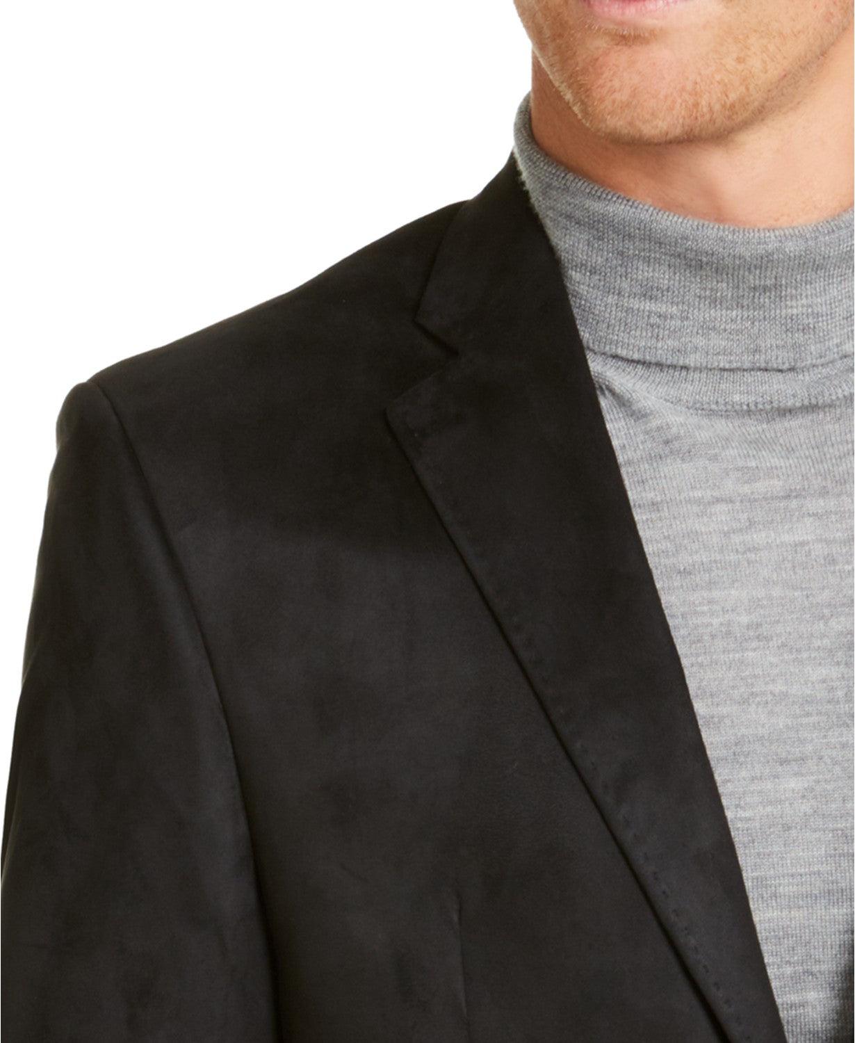 Lauren Ralph Lauren Men's Black Velvet Sport Coat Classic fit 46L