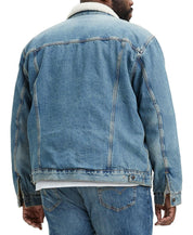 Levi's Mens Regular fit Denim Trucker Jacket Coat 3XLT Blue Solid