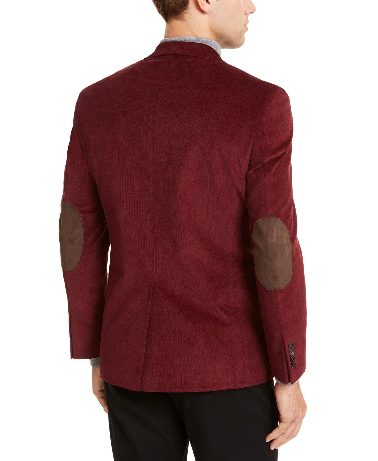 Lauren Ralph Lauren Classic Fit Ultraflex Corduroy Sport Coat Crimson Red 44S