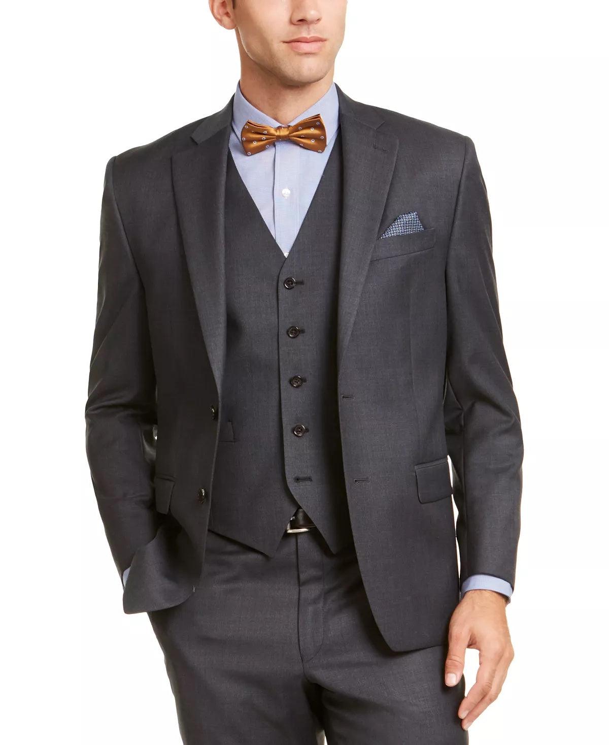 Lauren Ralph Lauren Mens Classic fit Suit Jacket Blazer 42 S Charcoal Grey