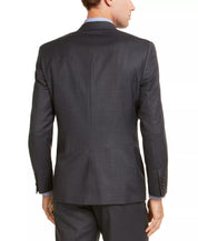 Lauren Ralph Lauren Mens Classic fit Suit Jacket Blazer 42 R Grey Solid Stretch