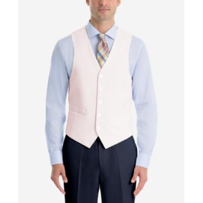 Lauren Ralph Lauren UltraFlex Classic Fit Linen Suit Vest Pink 2XL