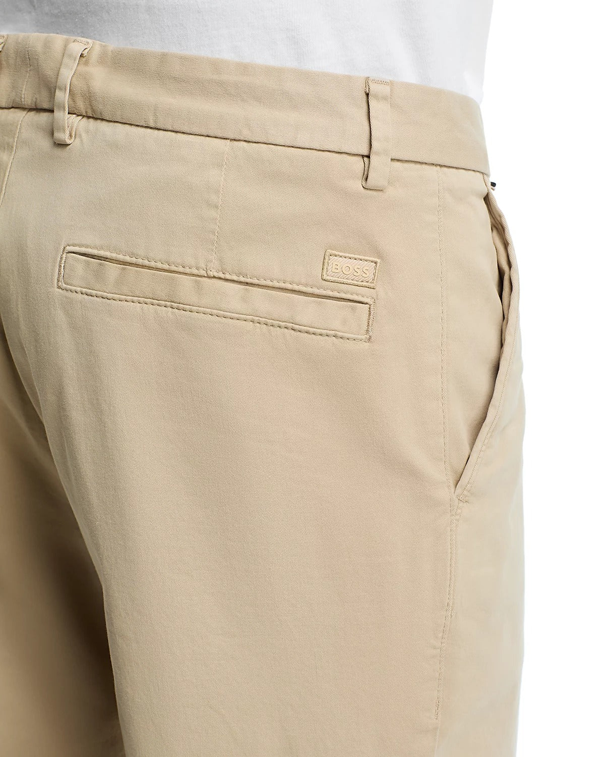 HUGO BOSS Mens Kane Regular Tapered Fit Pants Size 36 x 32 Beige Khaki