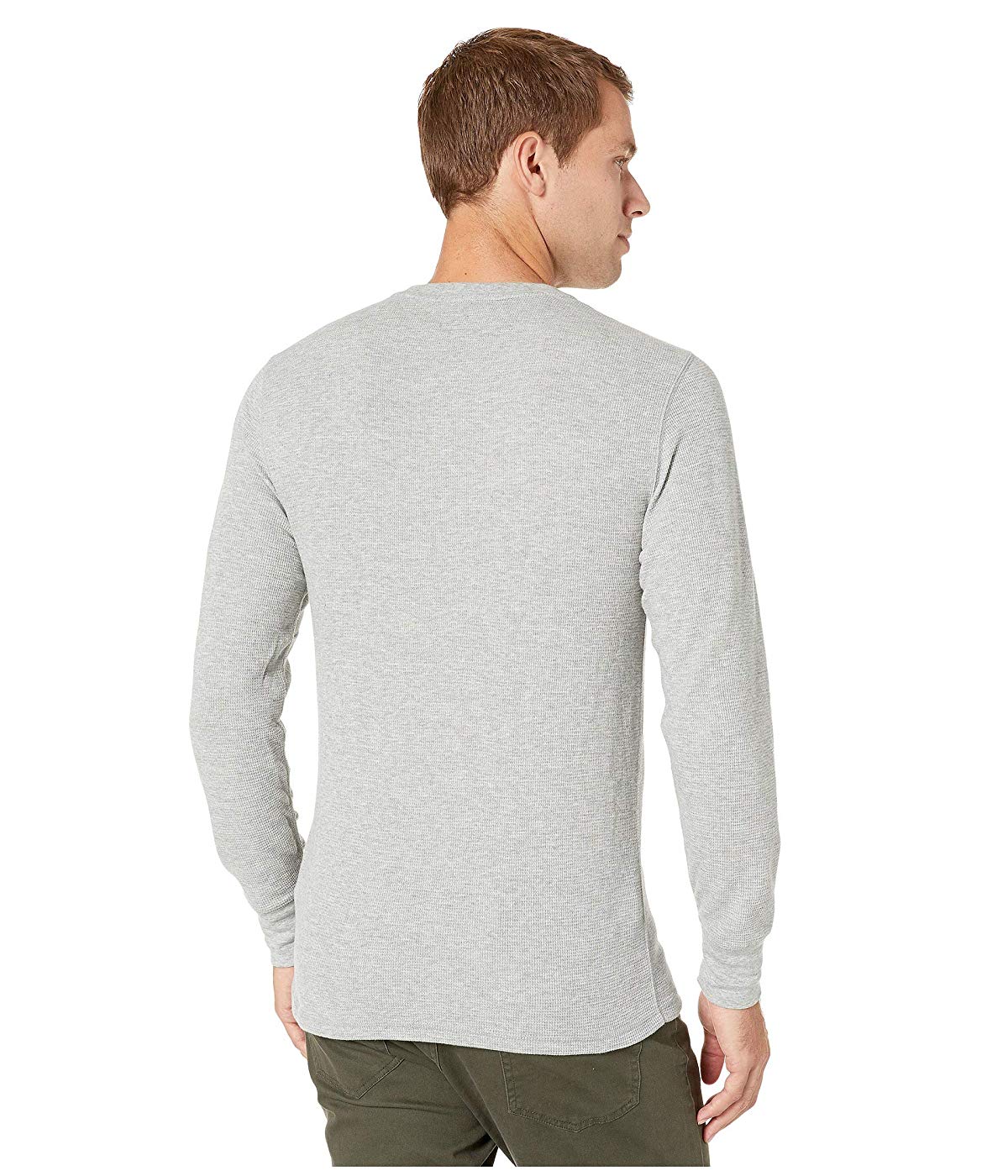 POLO RALPH LAUREN Men’s Waffle Knit Thermal Pajama Crewneck Shirt Grey Medium