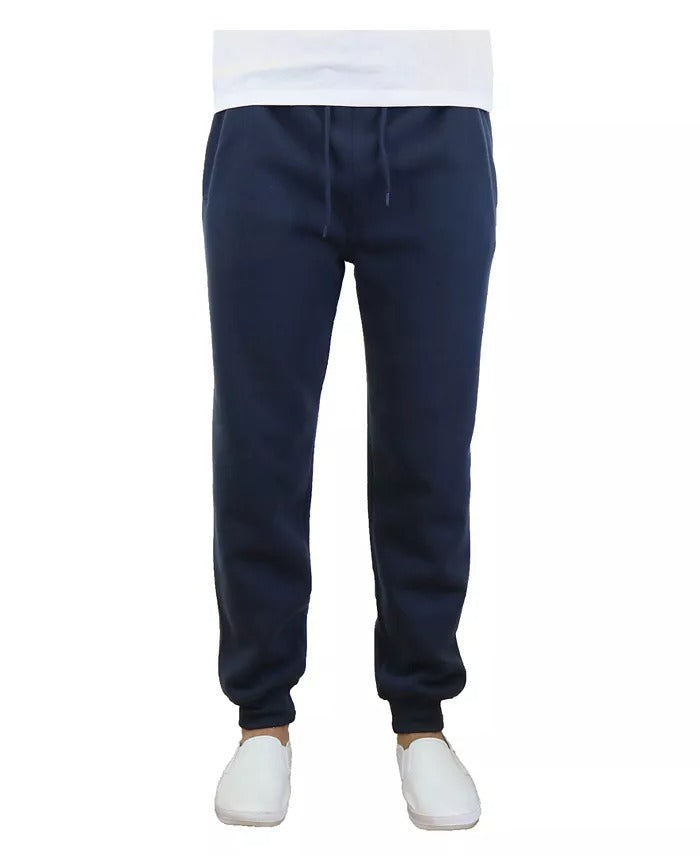 Galaxy Men's Slim Fit Jogger Pants Navy Blue XL
