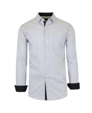 Galaxy By Harvic Mens Collared Long Sleeve Button Down Shirt White 2XL