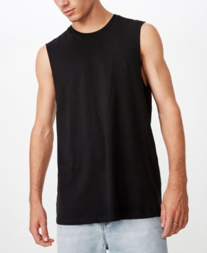 Cotton On Mens Essential Muscle T Shirt Black XL