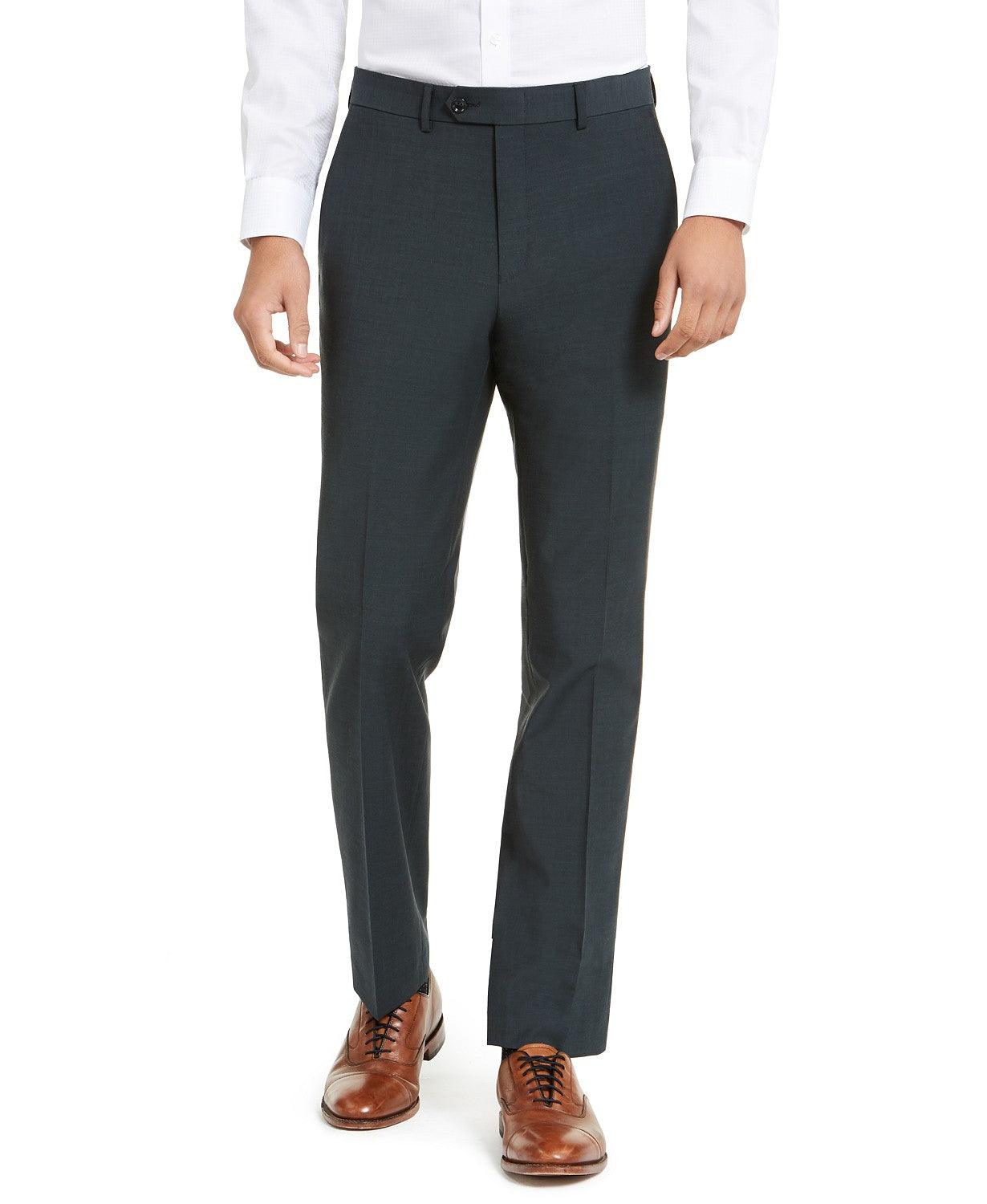 Bar III Mens Slim-Fit Suit Pants Emerald Green 32 x 34