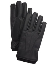 Calvin Klein Mens Faux Leather Gloves Black XL