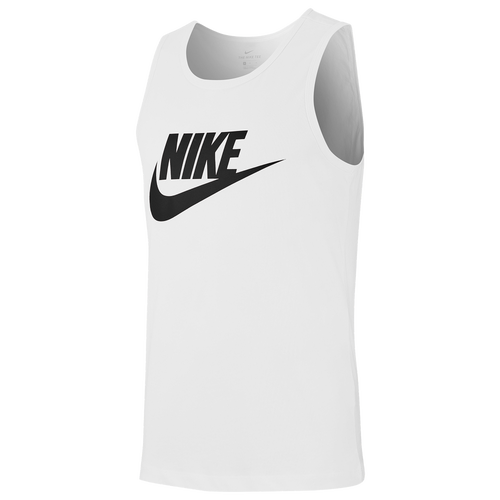 Men's Nike Sportswear Futura Logo Tank Top Large White/Black New!