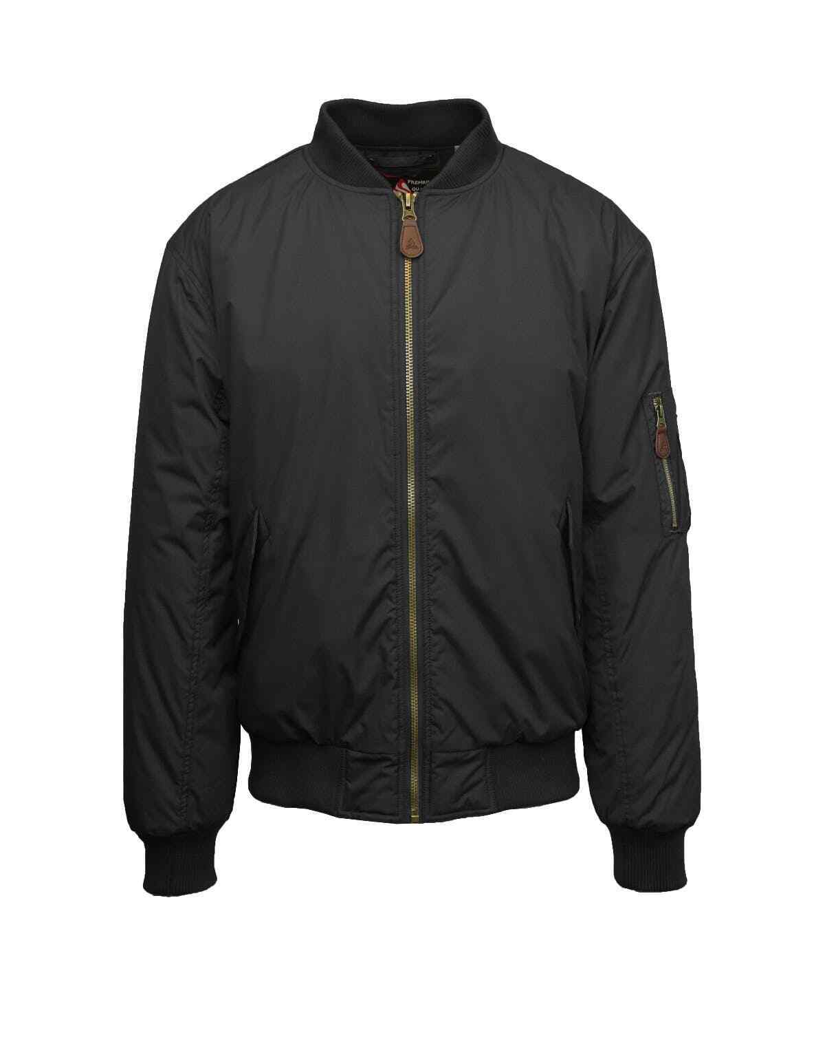 Galaxy By Harvic Mens Field Jacket Coat Large Black Solid