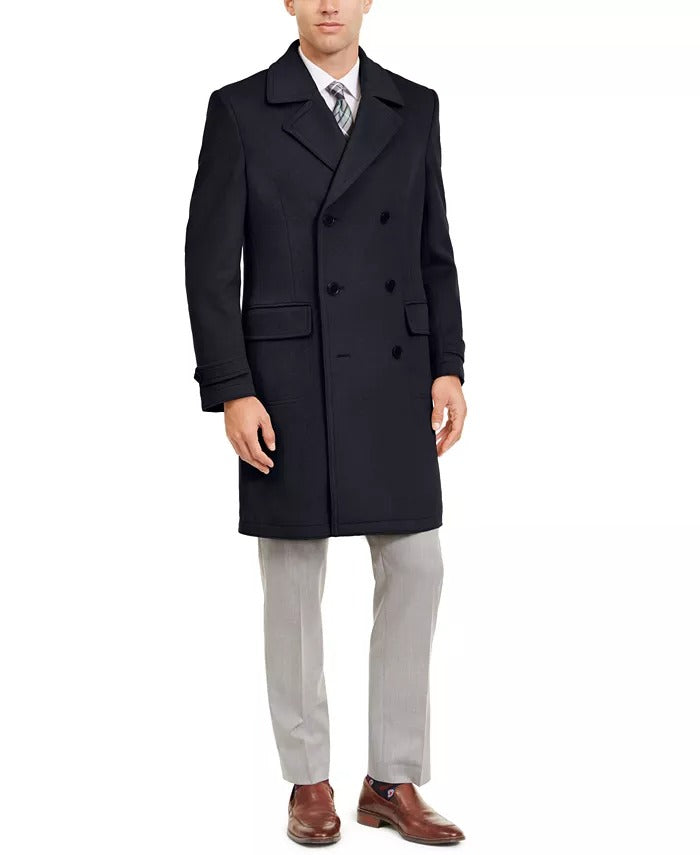Lauren Ralph Lauren Men's Classic-Fit Double Breasted Lumber Coat 42R Navy Blue