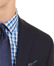 Bar Iii Mens Skinny fit Suit Jacket Blazer 44 S Navy Blue Solid Stretch