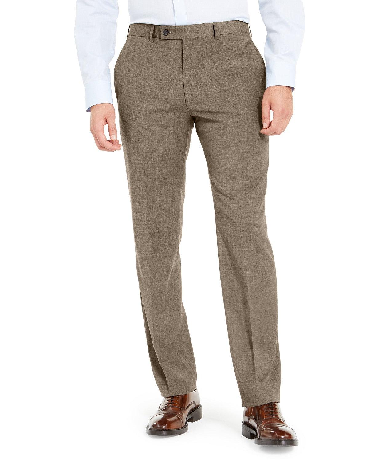 Lauren Ralph Lauren Mens Wool Blend Classic-Fit Tan Dress Pants 38 x 30