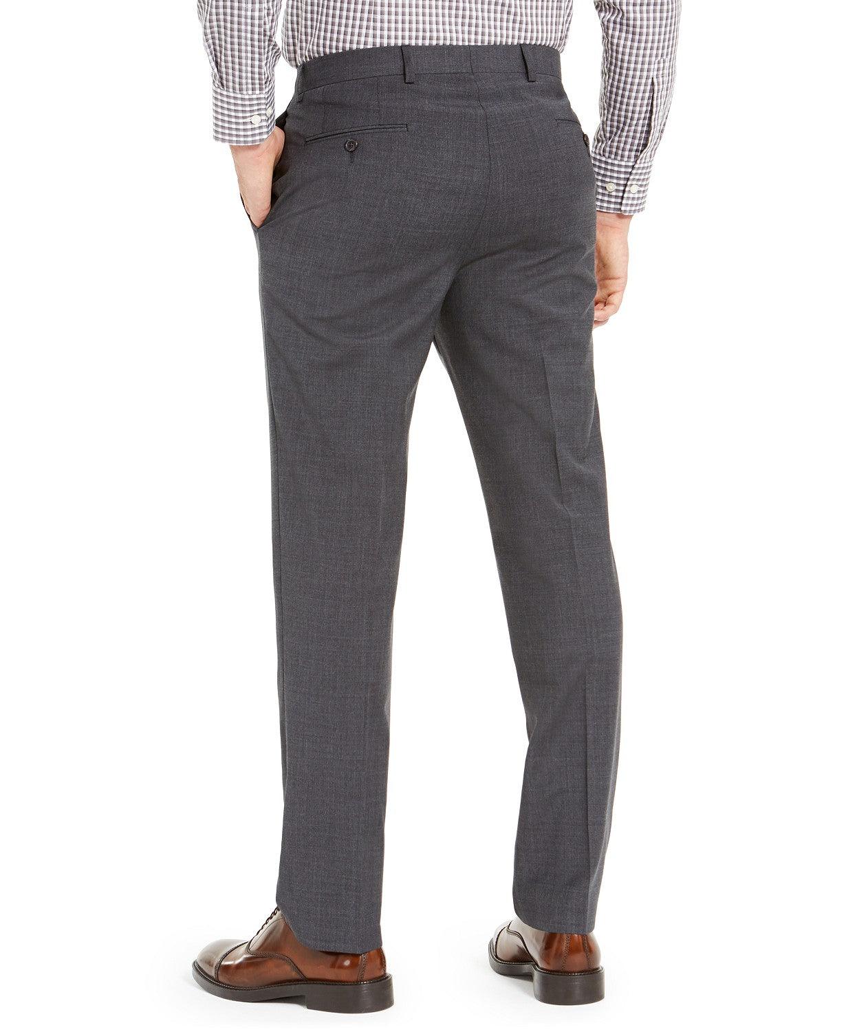 Lauren Ralph Lauren Men's Wool-Blend Classic-Fit Charcoal Pants 34 x 30