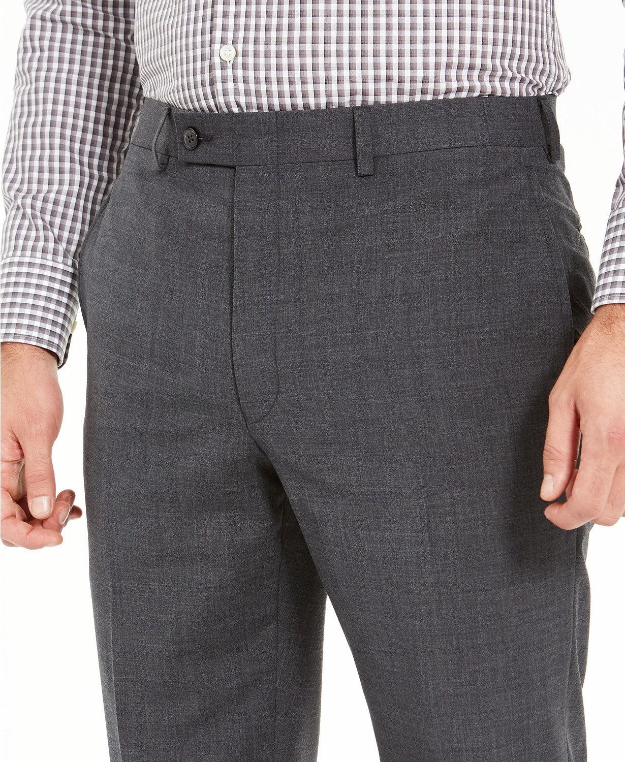 Lauren Ralph Lauren Men's Wool-Blend Classic-Fit Charcoal Pants 34 x 30
