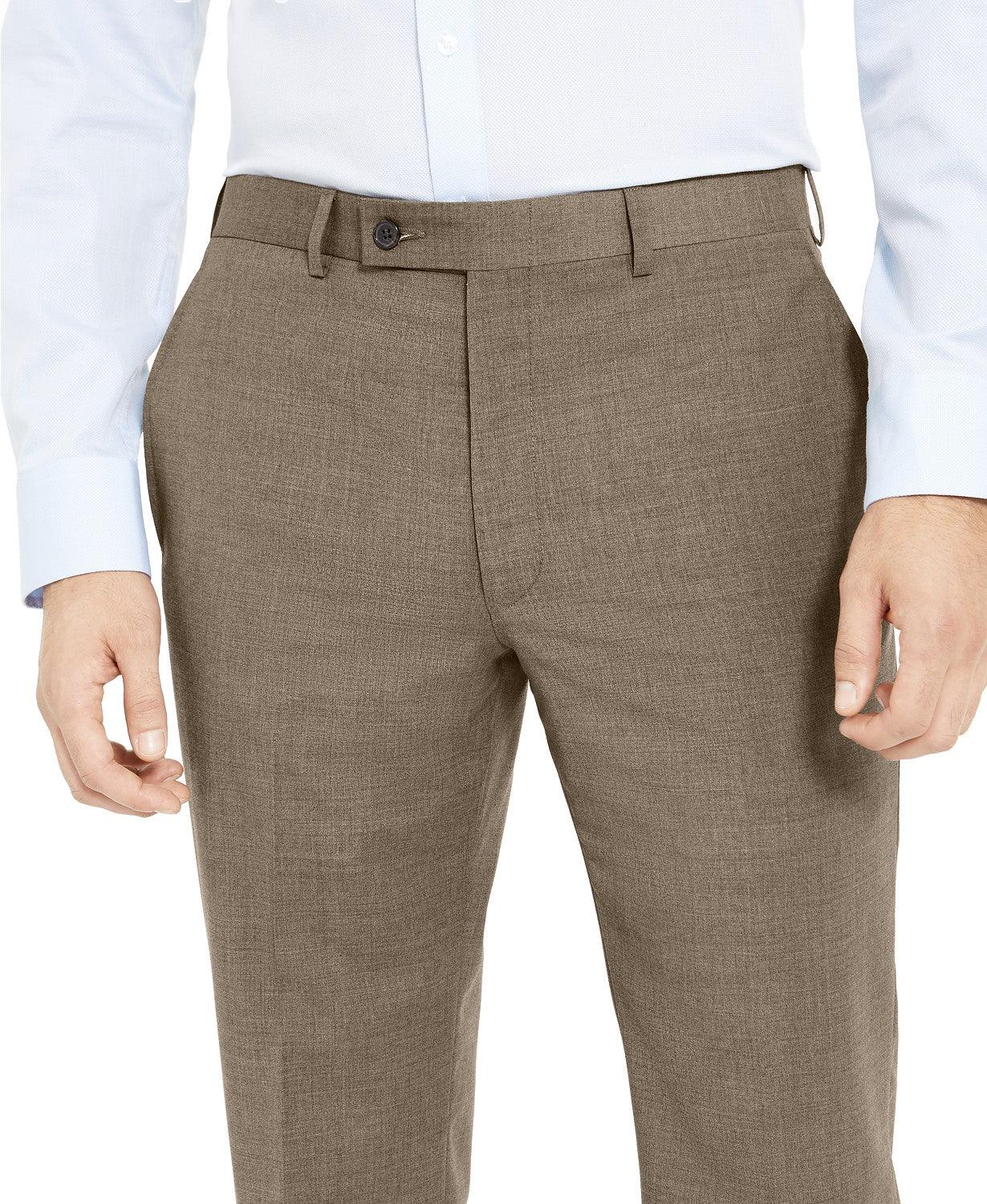 Lauren Ralph Lauren Mens Wool Blend Classic-Fit Tan Dress Pants 38 x 30