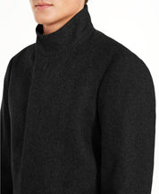 Calvin Klein Mens Slim fit Overcoat Coat 36 R Black Solid