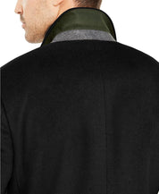 Lauren Ralph Lauren Men's Columbia Classic-Fit Overcoat Coat 40L Black Topcoat