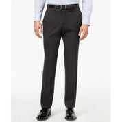 Kenneth Cole Mens Slim fit Dress Pants 36 / 30 Dark Grey Solid Stretch