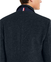 Tommy Hilfiger Coat Mens Addison Modern Fit Overcoat Coat 42L Navy Blue