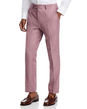 Hugo Boss Mens Slim fit Dress Pants 32 / 32 Red Solid Wool