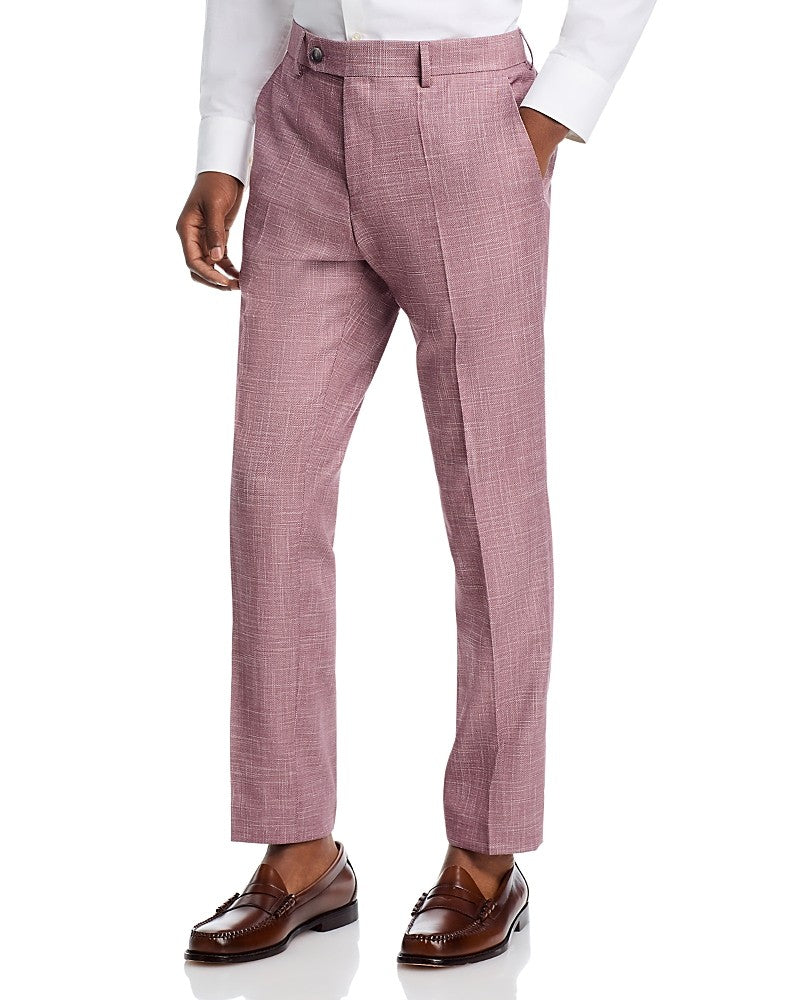 Hugo Boss Mens Slim fit Dress Pants 36 / 32 Rose Pink Solid