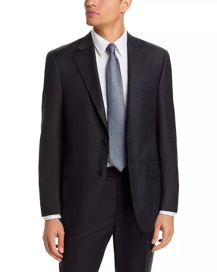 Peter Millar Mens Classic fit 2 Piece Suit 40 S Pants 34 Charcaol Gray Solid