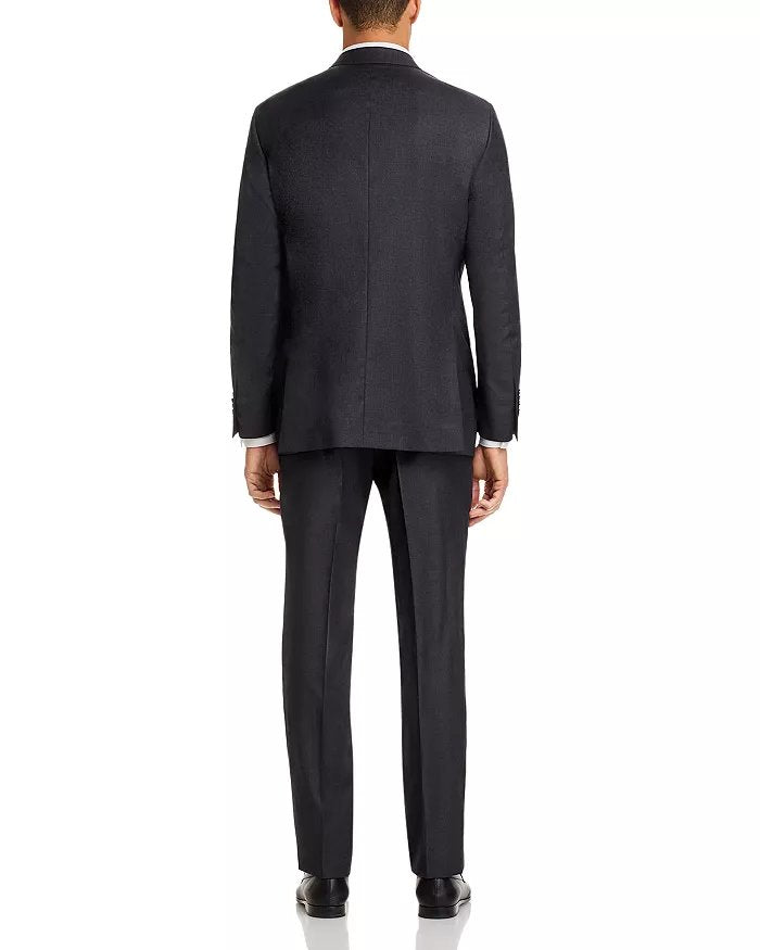 Peter Millar Mens Classic fit 2 Piece Suit 40 S Pants 34 Charcaol Gray Solid