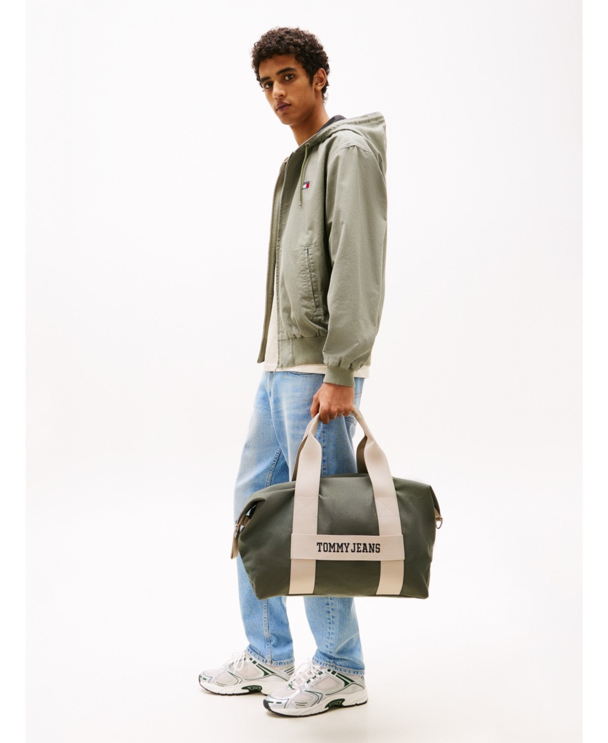 Tommy Hilfiger Mens Jeans Retro Duffle Bag Green