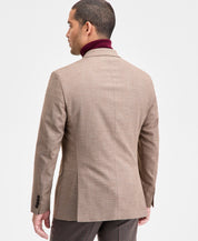 Kenneth Cole Mens Slim fit Sport Coat Blazer 36 R Tan Light Brown Solid