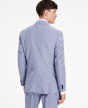 Tommy Hilfiger Mens Modern fit Cotton Suit Jacket Blazer 41 R Blue Solid