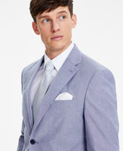 Tommy Hilfiger Mens Modern fit Cotton Suit Jacket Blazer 41 R Blue Solid