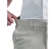 Kenneth Cole Mens Slim fit Dress Pants Knit 34 / 32 Beige Solid