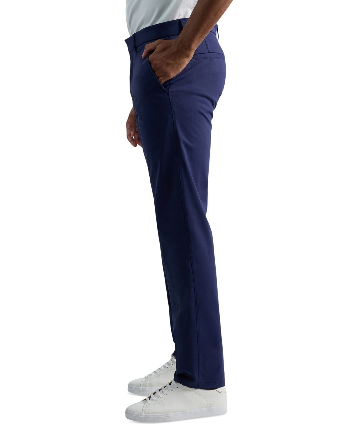 Kenneth Cole Mens Slim fit Dress Pants Knit 34 / 30 Navy  Blue Solid