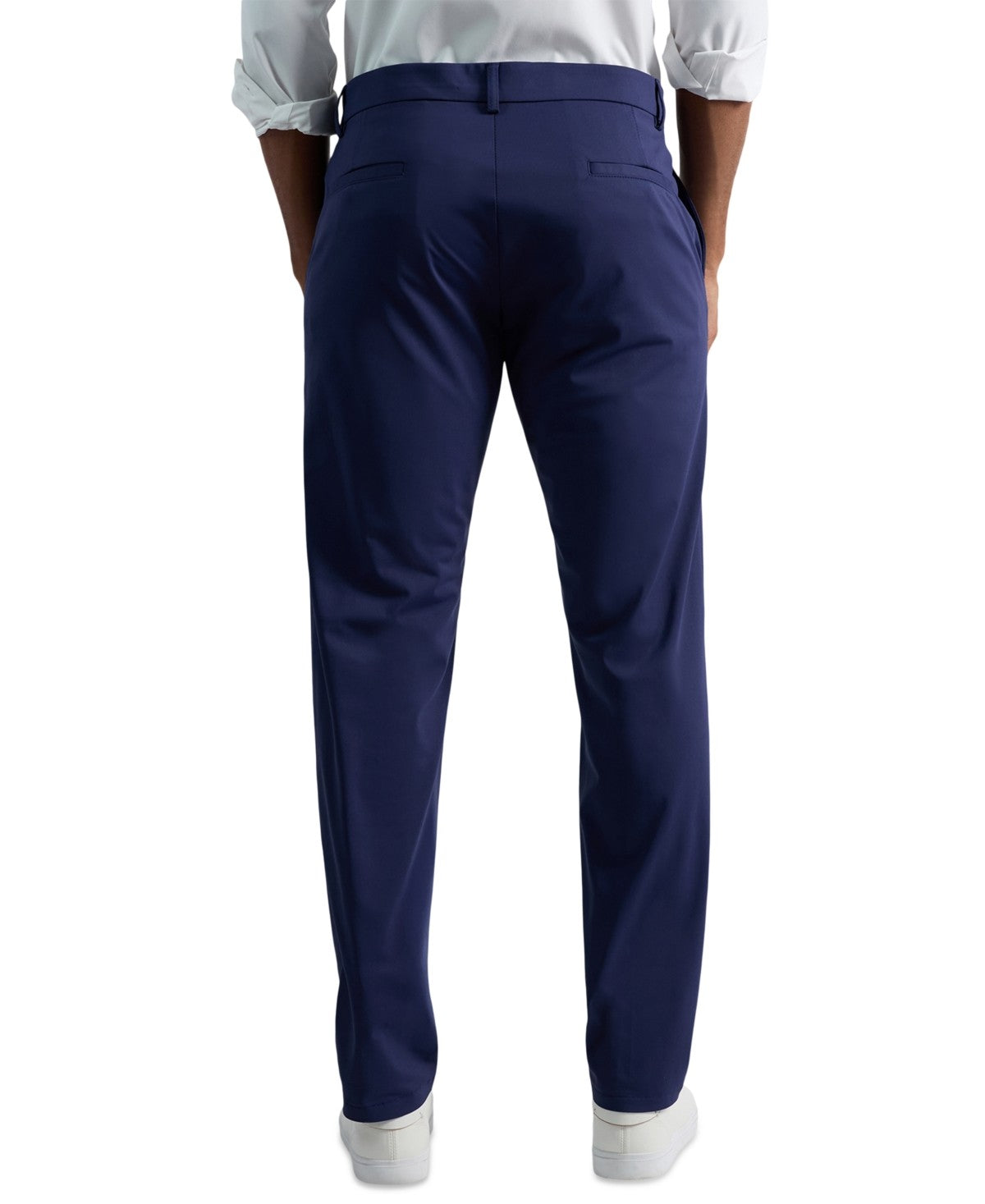 Kenneth Cole Mens Slim fit Dress Pants Knit 34 / 30 Navy  Blue Solid