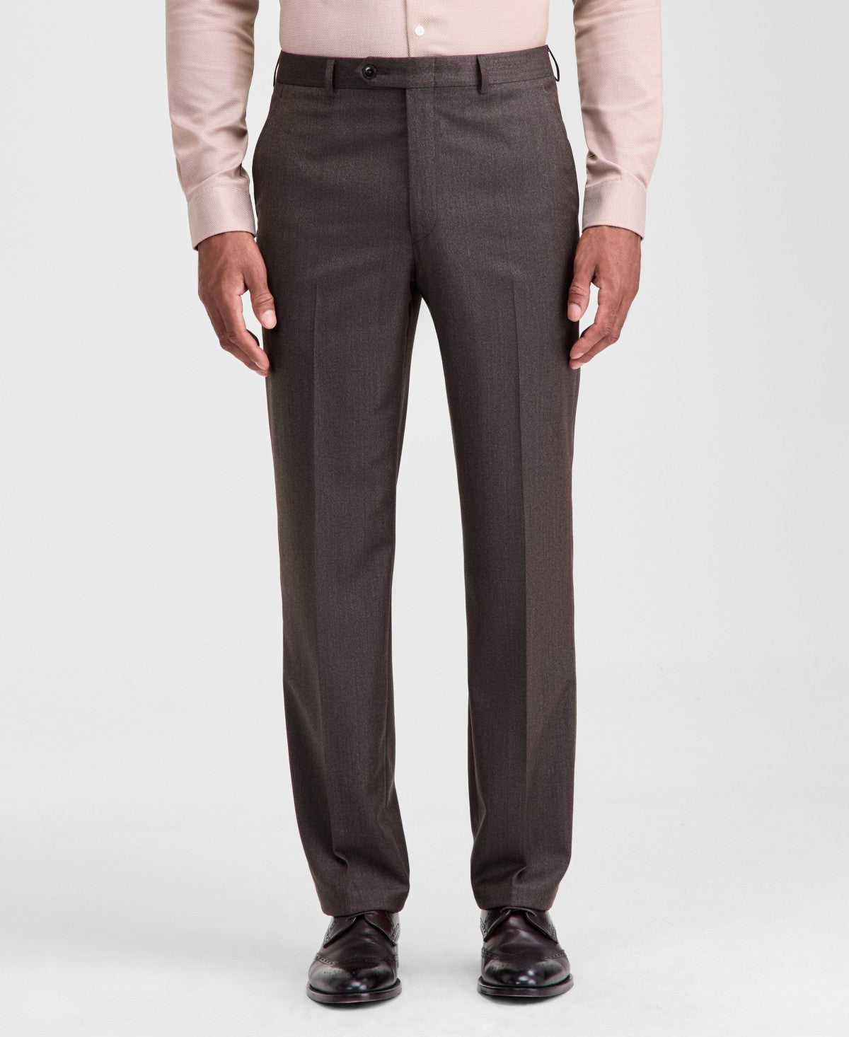 Michael Kors Mens Classic fit Wool Dress Pants 42 / 32 Brown Solid