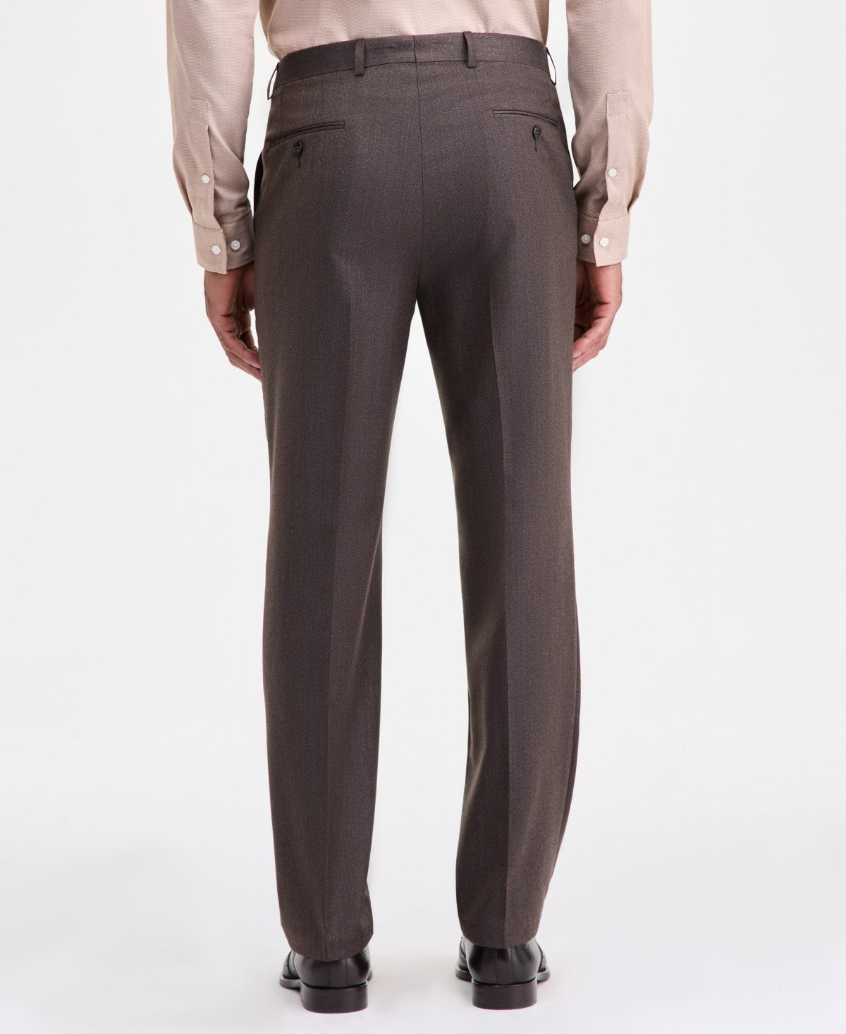Michael Kors Mens Classic fit Wool Dress Pants 42 / 32 Brown Solid