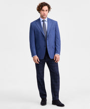 Michael Kors Mens Classic fit Twill Sport Coat Blazer 40 S Blue Solid